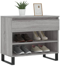 Schuhregal Grau Sonoma 70x36x60 cm Holzwerkstoff