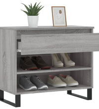 Schuhregal Grau Sonoma 70x36x60 cm Holzwerkstoff