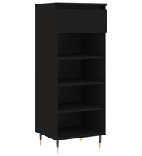 Schuhschrank Schwarz 40x36x105 cm Holzwerkstoff