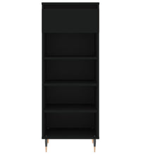 Schuhschrank Schwarz 40x36x105 cm Holzwerkstoff