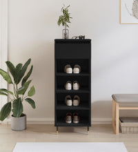 Schuhschrank Schwarz 40x36x105 cm Holzwerkstoff