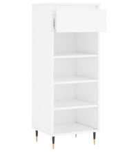 Schuhschrank Hochglanz-Weiß 40x36x105 cm Holzwerkstoff