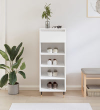 Schuhschrank Hochglanz-Weiß 40x36x105 cm Holzwerkstoff