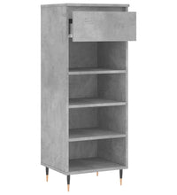 Schuhschrank Betongrau 40x36x105 cm Holzwerkstoff