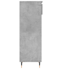 Schuhschrank Betongrau 40x36x105 cm Holzwerkstoff