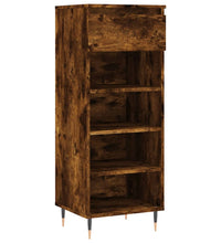 Schuhschrank Räuchereiche 40x36x105 cm Holzwerkstoff