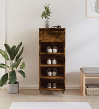 Schuhschrank Räuchereiche 40x36x105 cm Holzwerkstoff