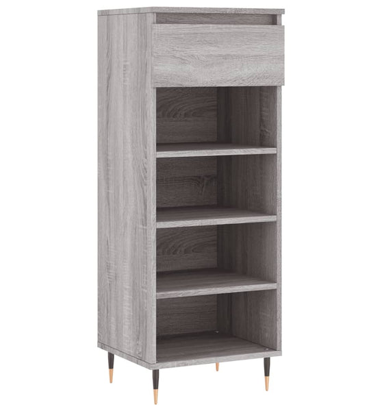 Schuhschrank Grau Sonoma 40x36x105 cm Holzwerkstoff