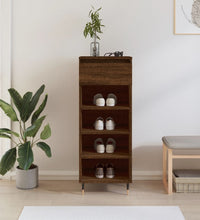 Schuhschrank Braun Eichen-Optik 40x36x105 cm Holzwerkstoff