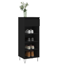Schuhschrank Schwarz 40x36x105 cm Holzwerkstoff