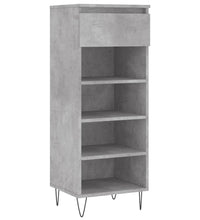 Schuhschrank Betongrau 40x36x105 cm Holzwerkstoff