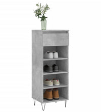 Schuhschrank Betongrau 40x36x105 cm Holzwerkstoff