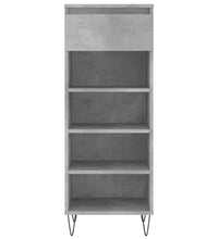 Schuhschrank Betongrau 40x36x105 cm Holzwerkstoff