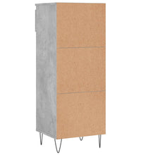 Schuhschrank Betongrau 40x36x105 cm Holzwerkstoff