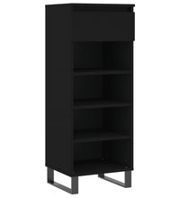 Schuhschrank Schwarz 40x36x105 cm Holzwerkstoff