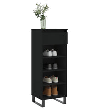 Schuhschrank Schwarz 40x36x105 cm Holzwerkstoff