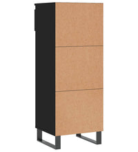 Schuhschrank Schwarz 40x36x105 cm Holzwerkstoff