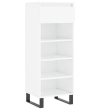 Schuhschrank Hochglanz-Weiß 40x36x105 cm Holzwerkstoff