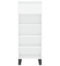 Schuhschrank Hochglanz-Weiß 40x36x105 cm Holzwerkstoff