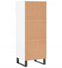 Schuhschrank Hochglanz-Weiß 40x36x105 cm Holzwerkstoff