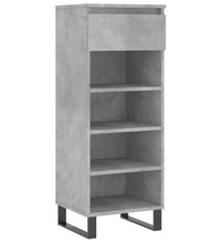 Schuhschrank Betongrau 40x36x105 cm Holzwerkstoff