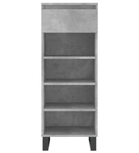 Schuhschrank Betongrau 40x36x105 cm Holzwerkstoff