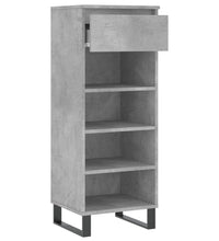 Schuhschrank Betongrau 40x36x105 cm Holzwerkstoff