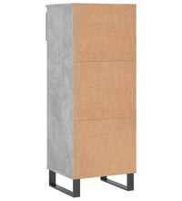 Schuhschrank Betongrau 40x36x105 cm Holzwerkstoff