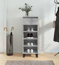 Schuhschrank Betongrau 40x36x105 cm Holzwerkstoff