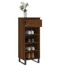Schuhschrank Braun Eichen-Optik 40x36x105 cm Holzwerkstoff
