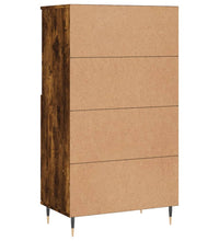 Highboard Räuchereiche 60x36x110 cm Holzwerkstoff