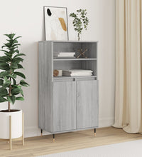 Highboard Grau Sonoma 60x36x110 cm Holzwerkstoff