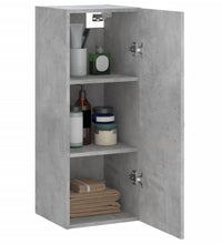 Wandschrank Betongrau 34,5x34x90 cm Holzwerkstoff