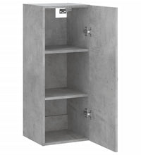 Wandschrank Betongrau 34,5x34x90 cm Holzwerkstoff