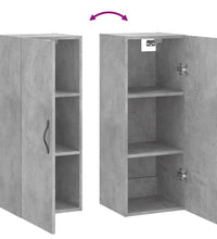 Wandschrank Betongrau 34,5x34x90 cm Holzwerkstoff