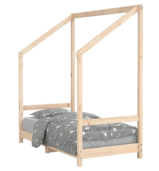 Kinderbett 70x140 cm Massivholz Kiefer