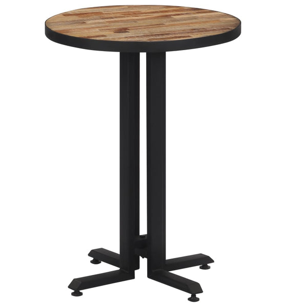 Bistrotisch Rund Ø55x76 cm Recyceltes Massivholz Teak