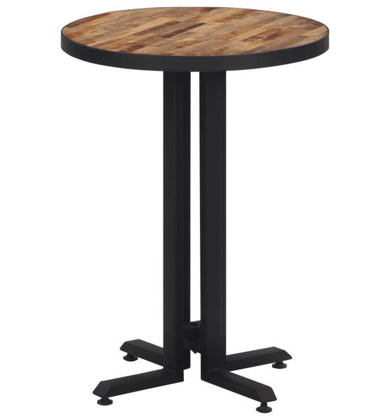 Bistrotisch Rund Ø55x76 cm Recyceltes Massivholz Teak