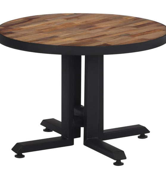 Couchtisch Rund Ø55x40 cm Recyceltes Massivholz Teak