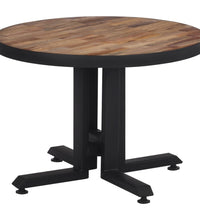 Couchtisch Rund Ø55x40 cm Recyceltes Massivholz Teak