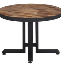 Couchtisch Rund Ø55x40 cm Recyceltes Massivholz Teak
