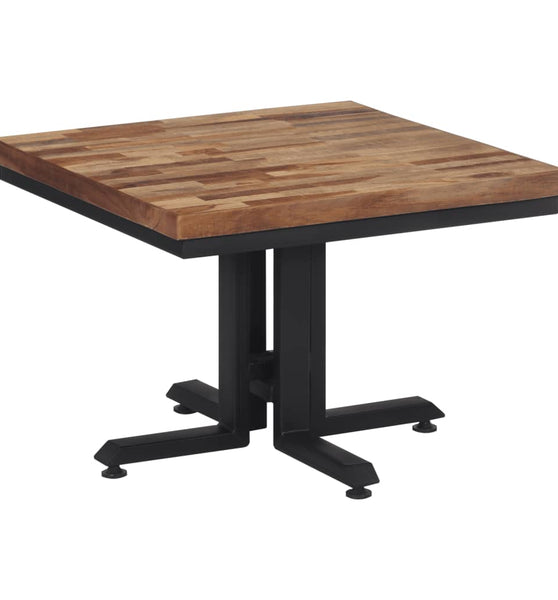 Couchtisch 55x55x40 cm Recyceltes Massivholz Teak