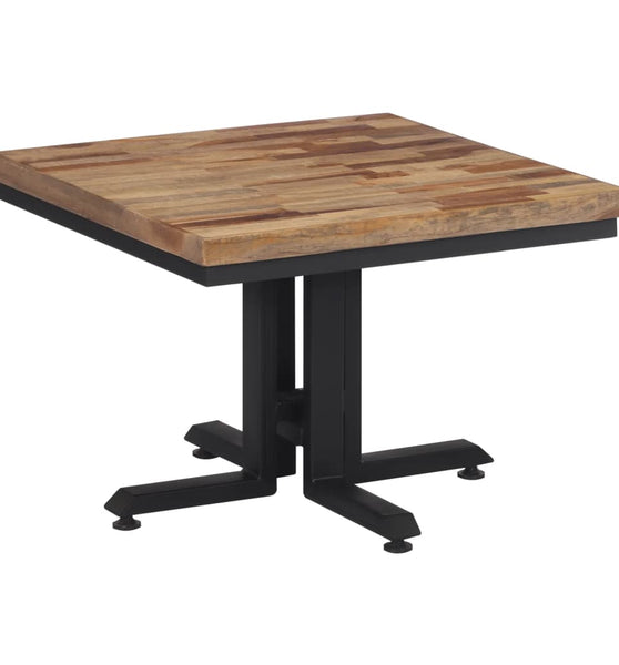 Couchtisch 55x55x40 cm Recyceltes Massivholz Teak
