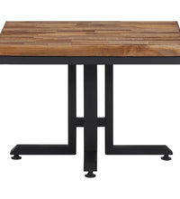 Couchtisch 55x55x40 cm Recyceltes Massivholz Teak
