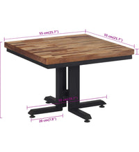 Couchtisch 55x55x40 cm Recyceltes Massivholz Teak