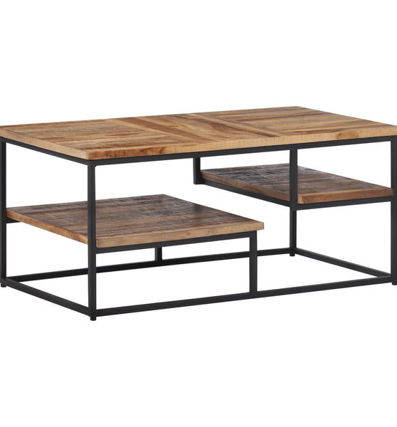 Couchtisch 90x50x39 cm Recyceltes Massivholz Teak