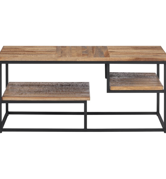 Couchtisch 90x50x39 cm Recyceltes Massivholz Teak