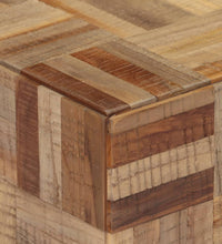 Couchtisch Grau 55x55x40 cm Recyceltes Massivholz Teak