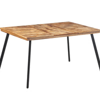 Esstisch 148x97x76 cm Massivholz Teak