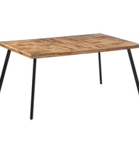 Esstisch 169x98,5x76 cm Massivholz Teak